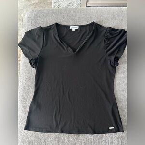 Calvin Klein Women's Black Short Sleeve Top